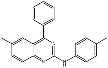 6-methyl-4-phenyl-N-(p-tolyl)quinazolin-2-amine Structure
