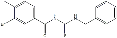 N-[(benzylamino)carbonothioyl]-3-bromo-4-methylbenzamide Structure