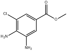 3,4-Diamino-5-chloro-benzoic acid methyl ester Structure