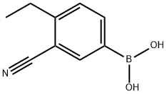 3-cyano-4-ethylphenylboronic acid Structure