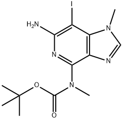 tert-butyl (6-amino-7-iodo-1-methyl-1H-imidazo[4,5-c]pyridin-4-yl)(methyl)carbamate Structure