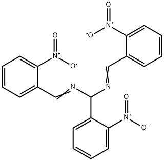 Methanediamine, 1-(2-nitrophenyl)-N,N'-bis[(2-nitrophenyl)methylene]- Structure