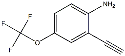 2-ethynyl-4-(trifluoromethoxy)aniline Structure