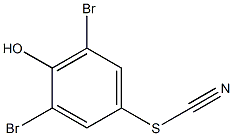 Thiocyanic acid, 3,5-dibromo-4-hydroxyphenyl ester Structure