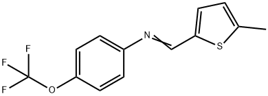 N-[(5-methyl-2-thienyl)methylene]-4-(trifluoromethoxy)aniline Structure
