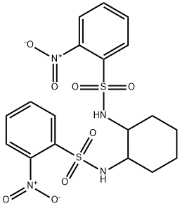 N,N'-1,2-cyclohexanediylbis(2-nitrobenzenesulfonamide) Structure