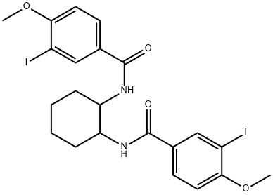 N,N'-1,2-cyclohexanediylbis(3-iodo-4-methoxybenzamide) Structure
