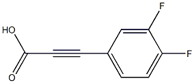 3-(3,4-difluorophenyl)-2-Propynoic acid Structure