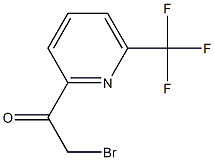 2-bromo-1-[6-(trifluoromethyl)pyridin-2-yl]ethanone Structure