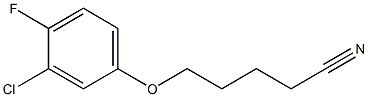 5-(3-chloro-4-fluorophenoxy)pentanenitrile Structure