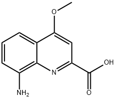 8-Amino-4-methoxy-quinoline-2-carboxylic acid Structure