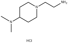 1-(2-aminoethyl)-N,N-dimethylpiperidin-4-amine hydrochloride Structure