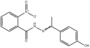 N'-[1-(4-hydroxyphenyl)ethylidene]-2-nitrobenzohydrazide Structure