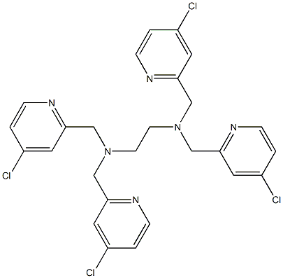 N1,N1,N2,N2-tetrakis[(4-chloro-2-pyridinyl)methyl]-1,2-Ethanediamine Structure