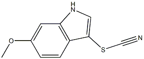 Thiocyanic acid, 6-methoxy-1H-indol-3-yl ester Structure