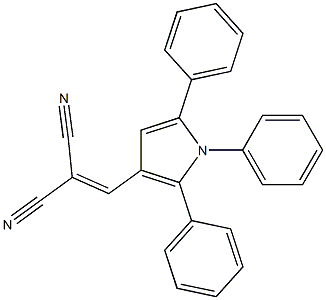 2-[(1,2,5-triphenylpyrrol-3-yl)methylidene]propanedinitrile Structure