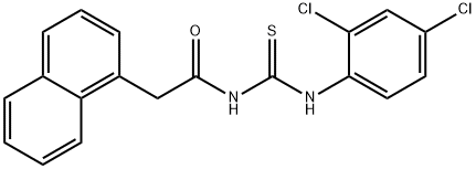 N-{[(2,4-dichlorophenyl)amino]carbonothioyl}-2-(1-naphthyl)acetamide Structure