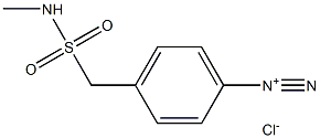 Benzenediazonium, 4-[[(methylamino)sulfonyl]methyl]-, chloride Structure