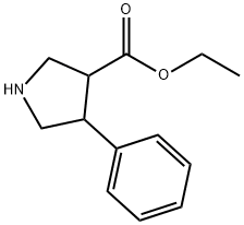 ethyl 4-phenylpyrrolidine-3-carboxylate Structure