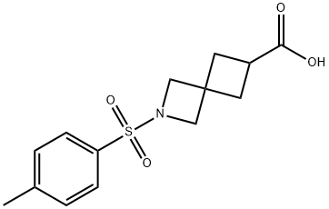 2-((4-methylphenyl)sulfonyl)-2-azaspiro[3.3]heptane-6-carboxylic acid Structure