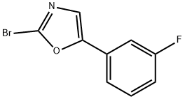 Oxazole, 2-bromo-5-(3-fluorophenyl)- Structure