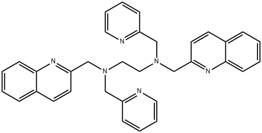 N1,N2-bis(2-pyridinylmethyl)-N1,N2-bis(2-quinolinylmethyl)-1,2-Ethanediamine Structure
