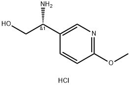 (2R)-2-AMINO-2-(6-METHOXY(3-PYRIDYL))ETHAN-1-OL DIHYDROCHLORIDE Structure