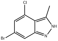 6-BROMO-4-CHLORO-3-METHYL-1H-INDAZOLE Structure