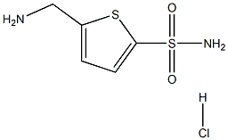 5-(Aminomethyl)thiophene-2-sulfonamide hydrochloride Structure