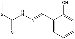 Hydrazinecarbodithioicacid, 2-[(2-hydroxyphenyl)methylene]-, methyl ester Structure