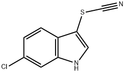Thiocyanic acid, 6-chloro-1H-indol-3-yl ester Structure