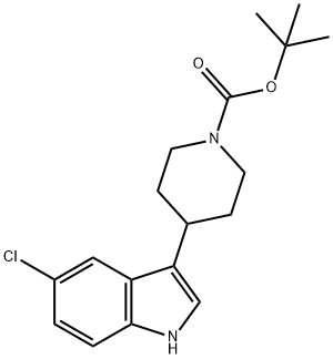 tert-butyl 4-(5-chloro-1H-indol-3-yl)piperidine-1-carboxylate Structure