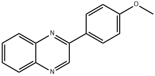 Quinoxaline, 2-(4-methoxyphenyl)- Structure