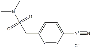 Benzenediazonium, 4-[[(dimethylamino)sulfonyl]methyl]-, chloride Structure