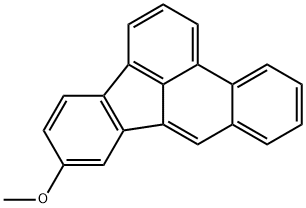 Benzo[b]fluoranthene, 10-methoxy- Structure