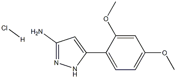 5-(2,4-dimethoxyphenyl)-1H-pyrazol-3-amine:hydrochloride Structure