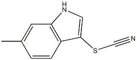 Thiocyanic acid, 6-methyl-1H-indol-3-yl ester Structure