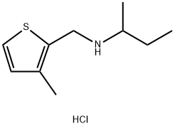 (butan-2-yl)[(3-methylthiophen-2-yl)methyl]amine hydrochloride Structure