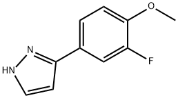 5-(3-fluoro-4-methoxyphenyl)-1H-pyrazole Structure