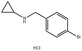 N-(4-bromobenzyl)cyclopropanamine hydrochloride Structure