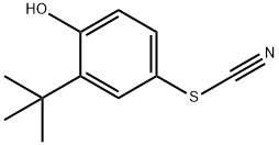 Thiocyanic acid, 3-(1,1-dimethylethyl)-4-hydroxyphenyl ester Structure