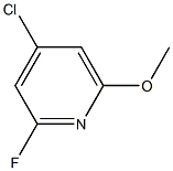4-chloro-2-fluoro-6-methoxypyridine Structure