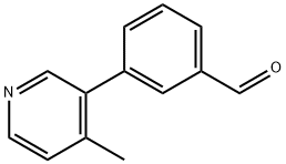3-(4-methylpyridin-3-yl)benzaldehyde Structure