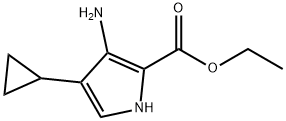 ethyl 3-amino-4-cyclopropyl-1H-pyrrole-2-carboxylate Structure