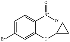 4-Bromo-2-(cyclopropyloxy)-1-nitrobenzene Structure