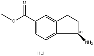 METHYL (1R)-1-AMINOINDANE-5-CARBOXYLATE HYDROCHLORIDE Structure