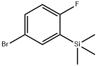 (5-bromo-2-fluorophenyl)-trimethylsilane Structure