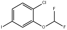 1-chloro-2-(difluoromethoxy)-4-iodobenzene Structure