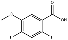2,4-Difluoro-5-methoxybenzoic acid Structure