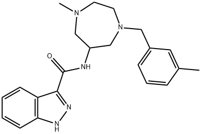 1H-1,4-Diazepine, 1H-indazole-3-carboxamide deriv. Structure